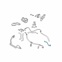 OEM 2000 Hyundai Accent Tube Assembly-Return Diagram - 57521-25010