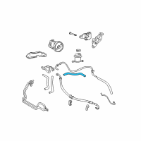 OEM 2001 Hyundai Accent Hose-Power Steering Oil Suction Diagram - 57531-25000