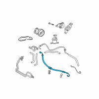 OEM Hyundai Accent Hose Assembly-Power Steering Oil Pressure Diagram - 57510-25010
