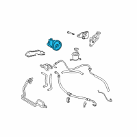 OEM Hyundai Accent Pump Assembly-Power Steering Oil Diagram - 57110-25000