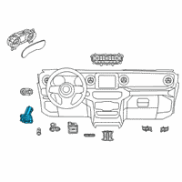 OEM 2019 Jeep Wrangler Module-Ignition Switch Diagram - 68307356AC