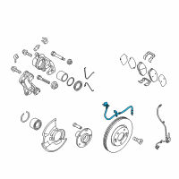 OEM 2018 Hyundai Accent Hose-Brake Front, LH Diagram - 58731-H8000