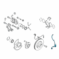 OEM 2018 Hyundai Accent Sensor Assembly-Front ABS.LH Diagram - 59810-H5000