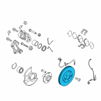 OEM Kia Rio Disc-Front Wheel Brake Diagram - 51712H8500