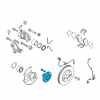 OEM Kia Front Wheel Hub Assembly Diagram - 51750H9000