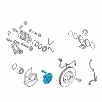 OEM 2020 Hyundai Accent Front Wheel Hub Assembly Diagram - 51750-H9000