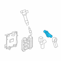 OEM 2019 Buick Enclave Crankshaft Sensor Diagram - 12664495