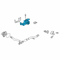 OEM Honda Civic Passage, Water Diagram - 19410-PMS-A01