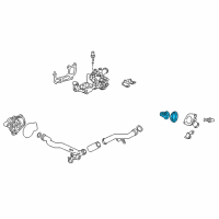 OEM Honda Accord Thermostat Assembly (Nippon Thermostat) Diagram - 19301-PAA-306