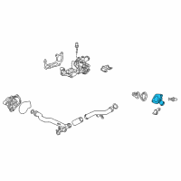 OEM 2002 Honda Civic Cover, Thermostat Diagram - 19311-PLC-000