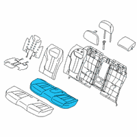 OEM 2019 BMW 740e xDrive Foam Section, Basic, Seat Diagram - 52-20-7-354-630