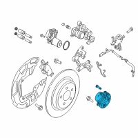 OEM 2017 Ford Edge Hub & Bearing Assembly Diagram - K2GZ-1109-A