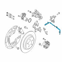 OEM 2016 Ford Edge Rear Speed Sensor Diagram - JG9Z-2C190-B