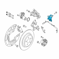 OEM 2020 Ford Edge Brake Hose Diagram - F2GZ-2282-H