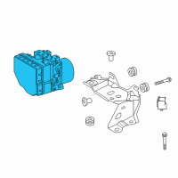 OEM 2014 Lexus ES350 ACTUATOR Assembly, Brake Diagram - 44050-33550