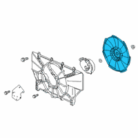 OEM Honda Accord Fan, Cooling Diagram - 19020-6C1-A01