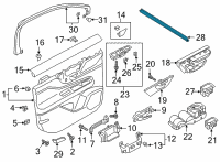 OEM Lincoln Corsair WEATHERSTRIP - DOOR BELT Diagram - LJ7Z-7821456-A