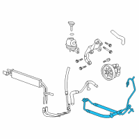 OEM 2010 Cadillac CTS Pressure Hose Diagram - 22818714