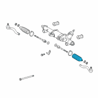 OEM 2015 Lexus RC F Boot Set, Steering Rack Diagram - 45535-39055