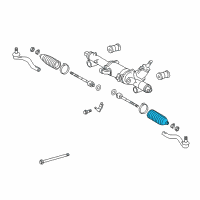 OEM Lexus GS450h Boot Set, Steering Rack Diagram - 45535-39055