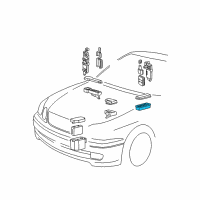 OEM 2000 Lexus GS300 Cover, Relay Block, Lower, NO.2 Diagram - 82663-30140