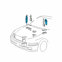 OEM 2002 Lexus GS300 Block, Passenger Side Junction Diagram - 82733-30011