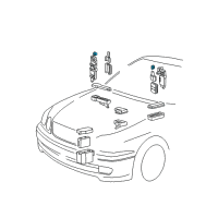 OEM 2001 Lexus GS430 Block, Junction Diagram - 82671-30350