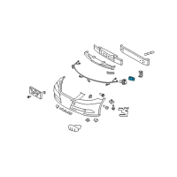 OEM 2012 Lexus LS600h Sensor, Ultrasonic, NO.1 Diagram - 89341-50060-B0