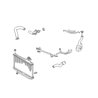 OEM Toyota Celica Outlet Hose Clamp Diagram - 96135-51300