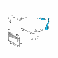 OEM 2005 Toyota RAV4 Reservoir Diagram - 16470-28050