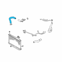 OEM 2004 Toyota RAV4 Upper Hose Diagram - 16572-28030