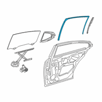 OEM 2019 Lexus ES300h Run, RR Door Glass Diagram - 68142-06230