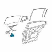 OEM 2021 Lexus ES250 Motor Assembly, Power Wi Diagram - 85710-07100