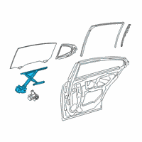 OEM 2019 Lexus ES350 Regulator Sub-Assembly Diagram - 69801-06190