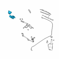 OEM Chevrolet Cavalier Motor Kit, Windshield Wiper Diagram - 12336091