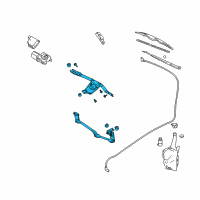 OEM Chevrolet Wiper Motor Assembly Diagram - 12365316