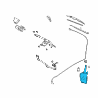 OEM 1997 Chevrolet Cavalier Container, Windshield Washer Solvent Diagram - 22139355