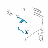OEM Oldsmobile Wiper Transmission Diagram - 19120840