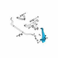 OEM 2012 Nissan Pathfinder Spindle-KNUCKLE, RH Diagram - 40014-EA000