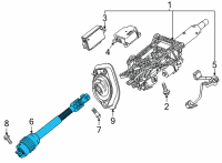 OEM 2020 Chevrolet Corvette Intermed Shaft Diagram - 84789279