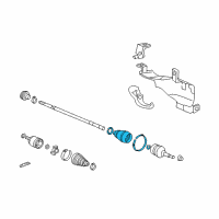 OEM 2007 Honda Accord Boot Set, Outboard Diagram - 44018-SDA-A02