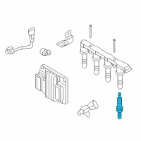 OEM 2010 Pontiac G3 Spark Plug Diagram - 25186682