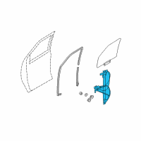 OEM Ford Window Regulator Diagram - 6C2Z-1523201-BA