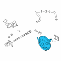 OEM 2013 Hyundai Accent Booster Assembly-Brake Diagram - 59110-1R000