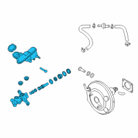 OEM 2012 Hyundai Accent Cylinder Assembly-Brake Master Diagram - 58510-1R200