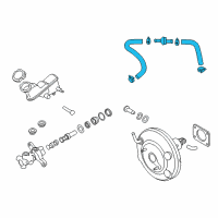 OEM 2012 Hyundai Accent Hose Assembly-Brake Booster Vacuum Diagram - 59130-1R100