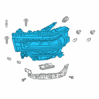 OEM 2022 Ram 2500 Headlamp Diagram - 68360179AC