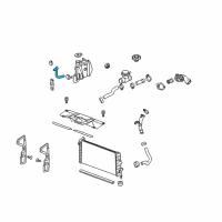 OEM Chevrolet Monte Carlo Coolant Recovery Reservoir Hose Diagram - 15254404