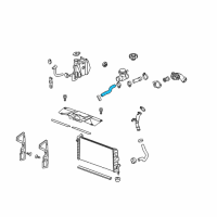 OEM 2006 Buick LaCrosse Radiator Inlet Hose (Upper) Diagram - 10344423