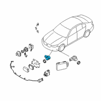 OEM 2022 BMW 740i ULTRASCHALLSENSOR AZURIT SCH:662010 Diagram - 66-20-7-927-916